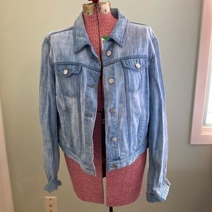 LOFT light wash jean jacket XL